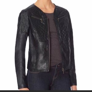 The Limited Quilted Faux Leather Jacket Size S